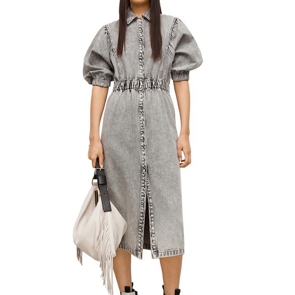 AllSaints Osa Denim Midi Dress